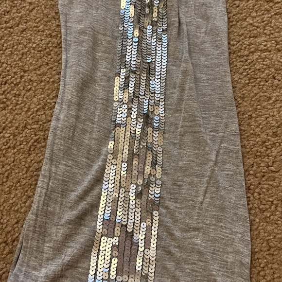 gray and silver sparkly infinity scarf - Picture 3 of 3